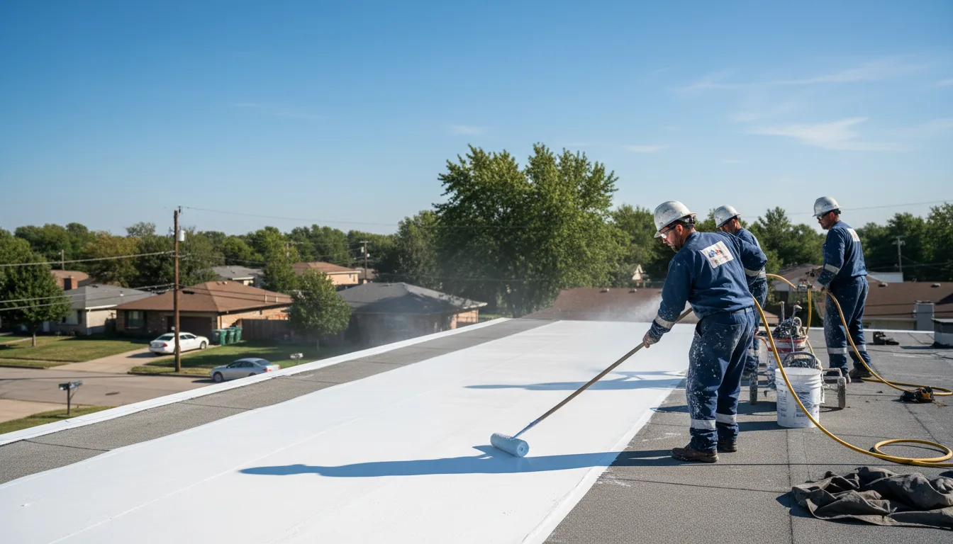 Commercial roof coating in Brockton, MT near me